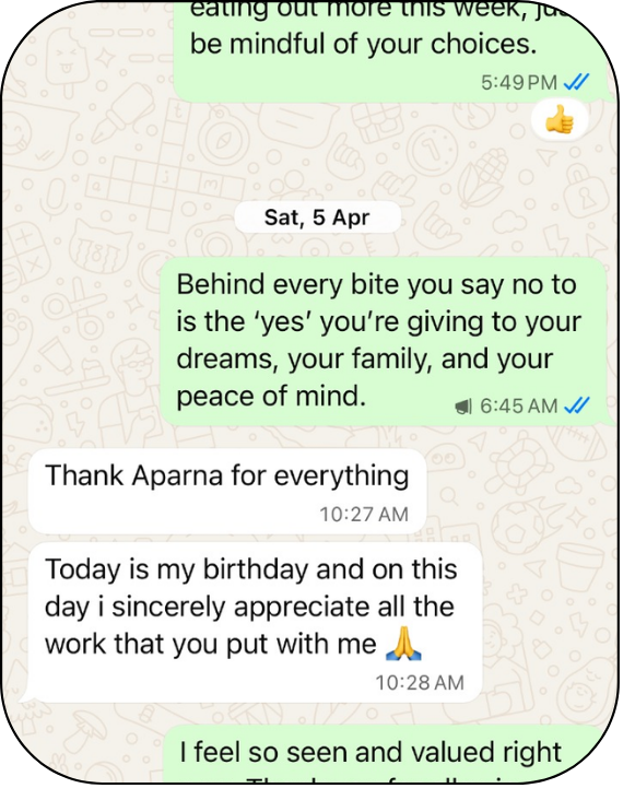 Birthday appreciation message